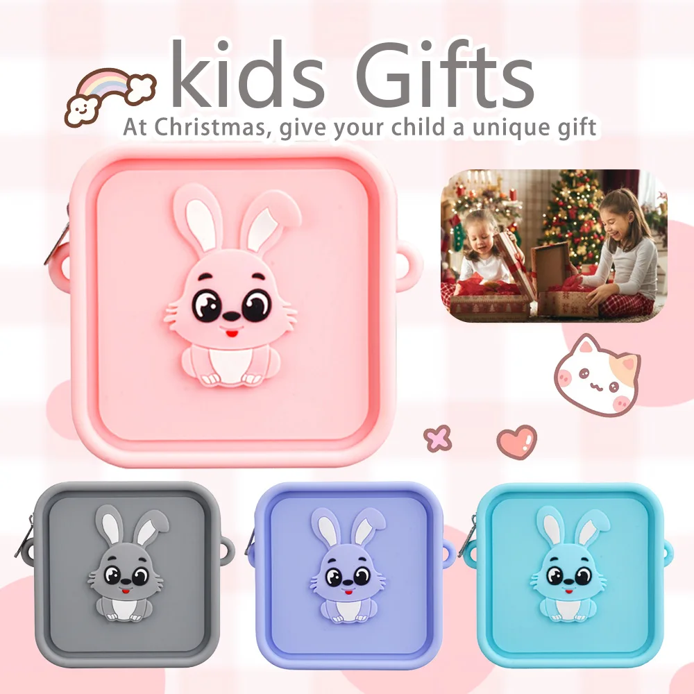 حقيبة أرنب لكاميرا الأطفال متوافقة مع الكاميرا الفورية للأطفال، حقيبة تخزين كاميرات الفيديو الرقمية للفتيات الصغيرات