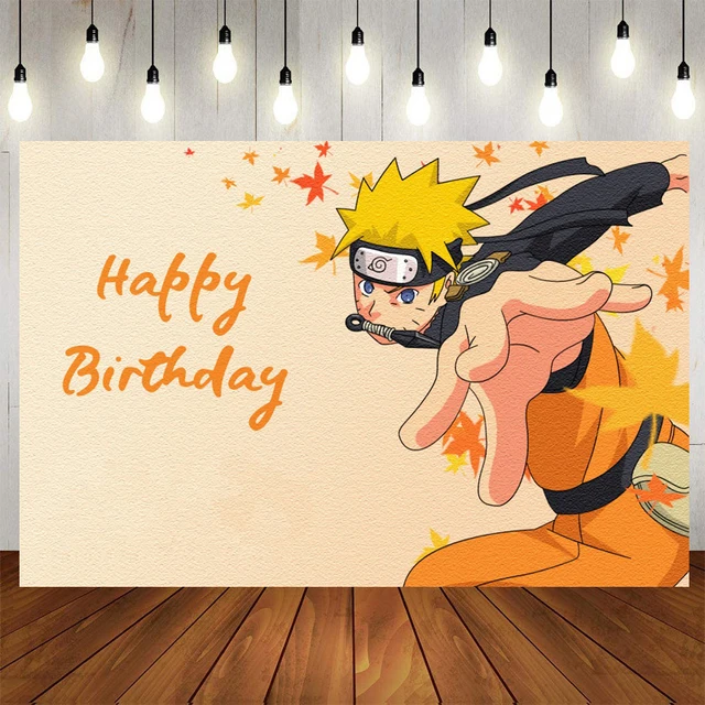 Juego de decoración de fiesta de cumpleaños de Anime Narutoed Ninja, globo de látex, tema Narutoed, vajilla desechable, suministros para Baby Shower