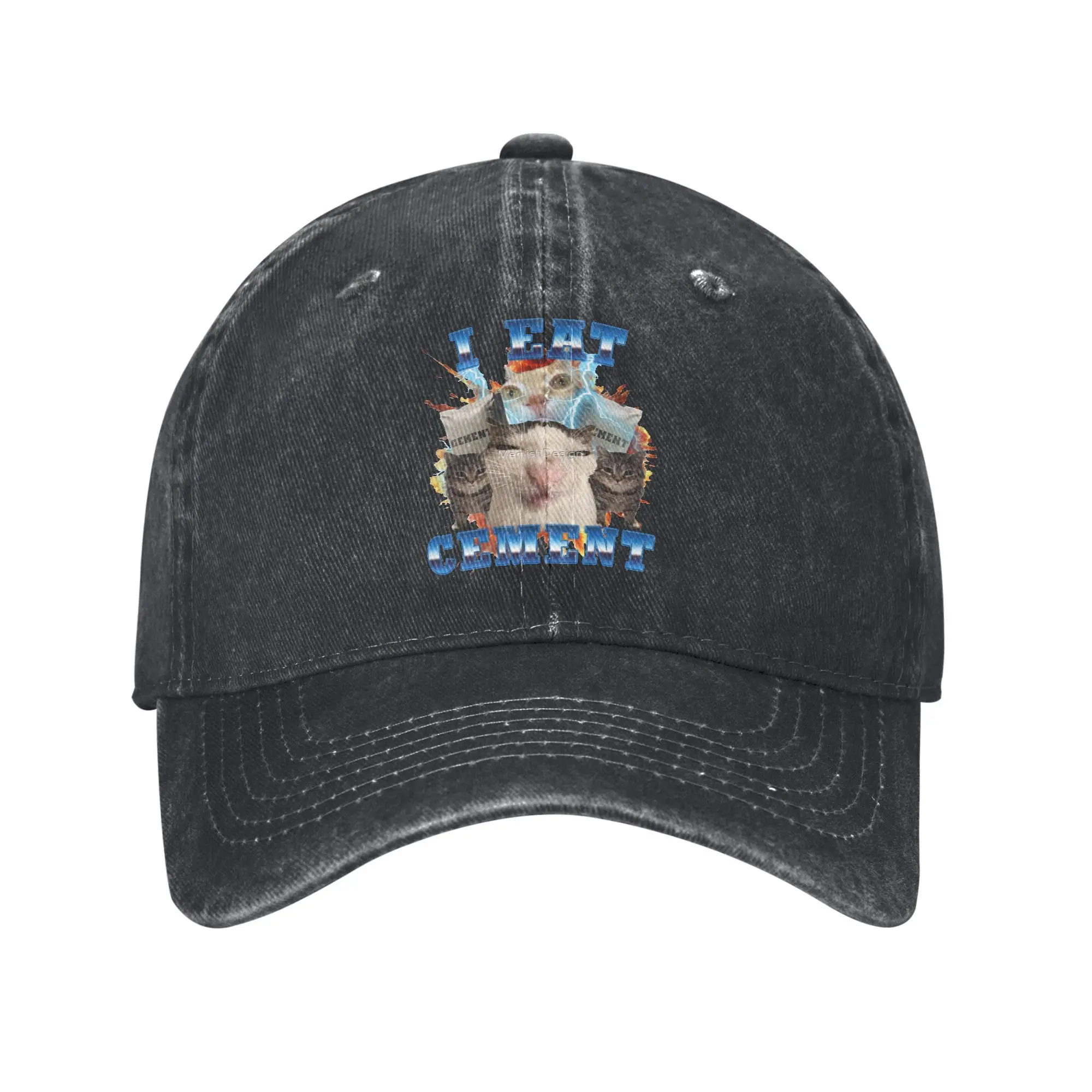 

Watermelon Cat Silly Cat Baseball Cap Sun Outdoor Gym Dropshipping Washed Hip Hop Hats Women Men y2k Cute Print Snapback Cap