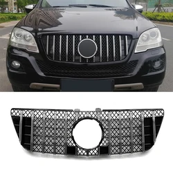 Kratka wyścigowa osłony przednia maska samochodu Mercedes Benz ML klasa W164 ML350 ML450 ML500 ML550 2009-2012 Grille w stylu GT