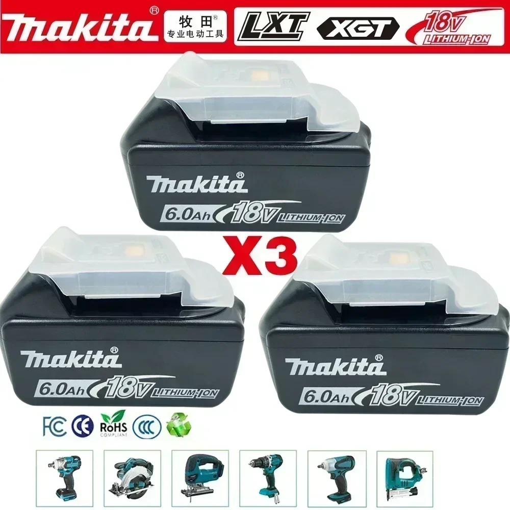【Entrega soi】Batería de herramienta eléctrica Makita-100% Origineel 6.0Ah 18V BL1830 BL1850 BL1840