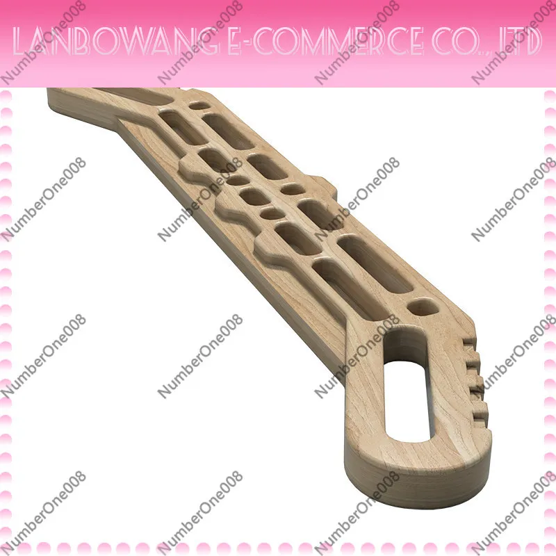 

Wooden Climbing Fingerboard Forearm Strength Trainer Grip Power Pull-Up Assist Training Equipment