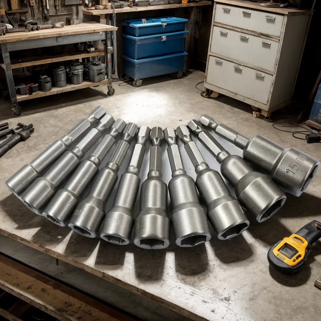 

ASDTODW Набор магнитных головок и шестигранных ключей 6–19 мм — с адаптером для сверл для электроинструментов (универсальный и прочный)