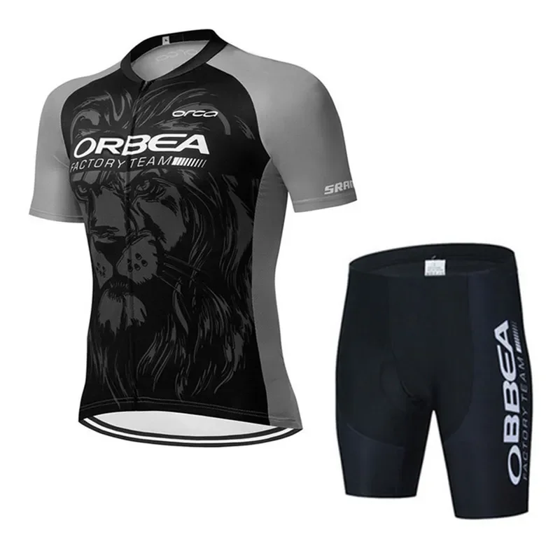 

2025 Orca Team Bicycle Jersey Set Summer Ropa Ciclismo Men Short Sleeve Cycling Clothing Outdoor MTB Riding Bike Uniform Maillot