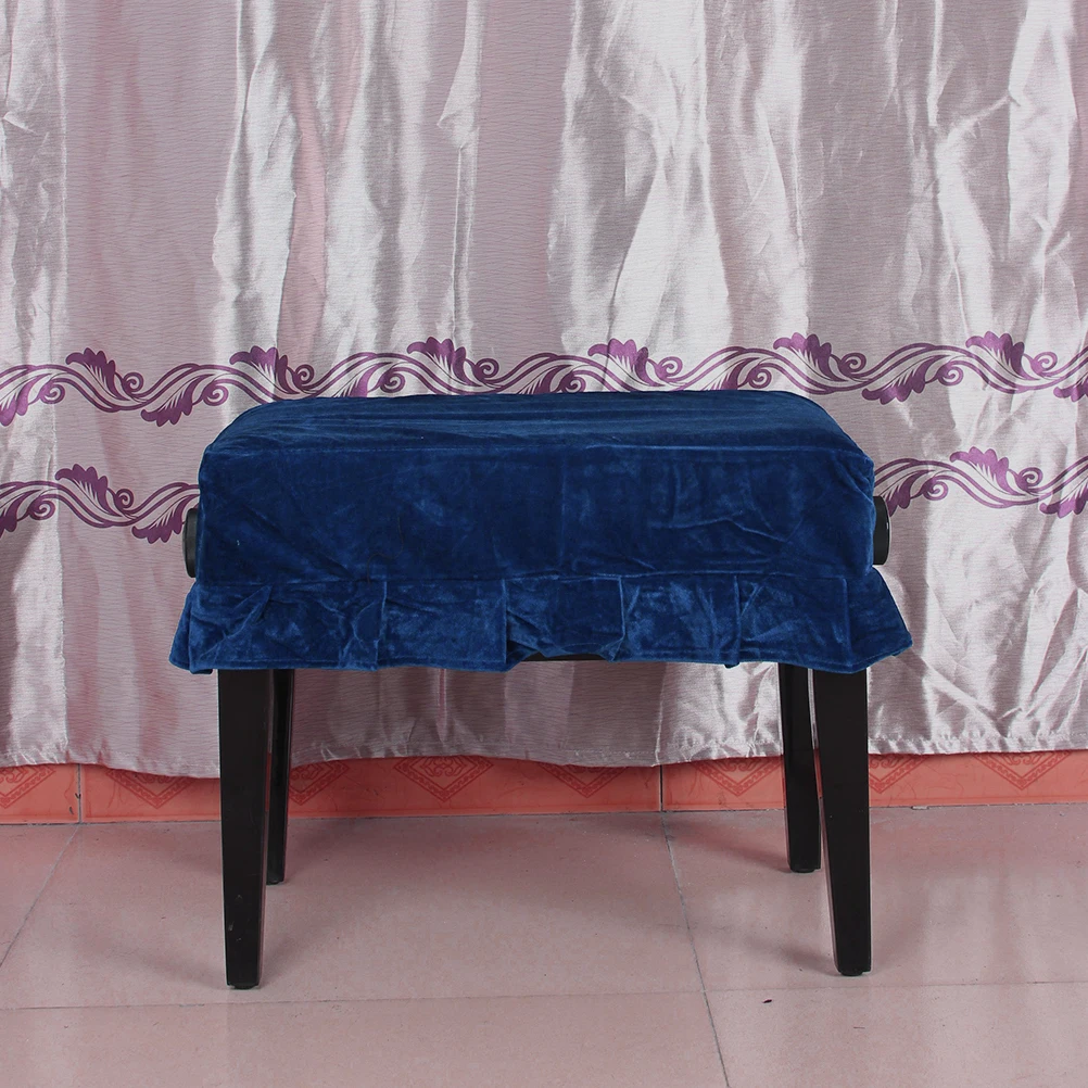 

Dustproof Protective Stool Seat For Home Pleuche Piano Stool Cover Office Hotel Use Pleuche Piano Bench Cover