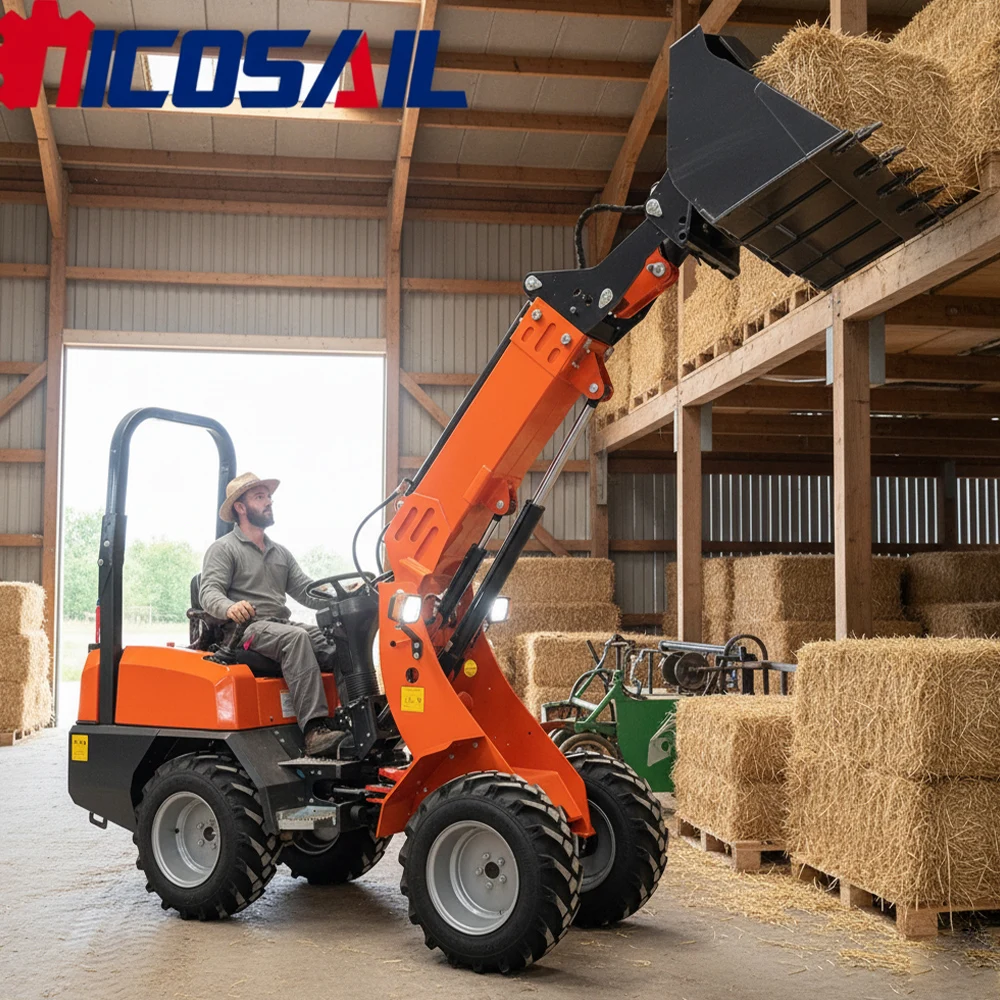 

Custom KZL918 Mini Telescopic Loader Euro 5 CE Certified Loader with Attachments for Farm Construction