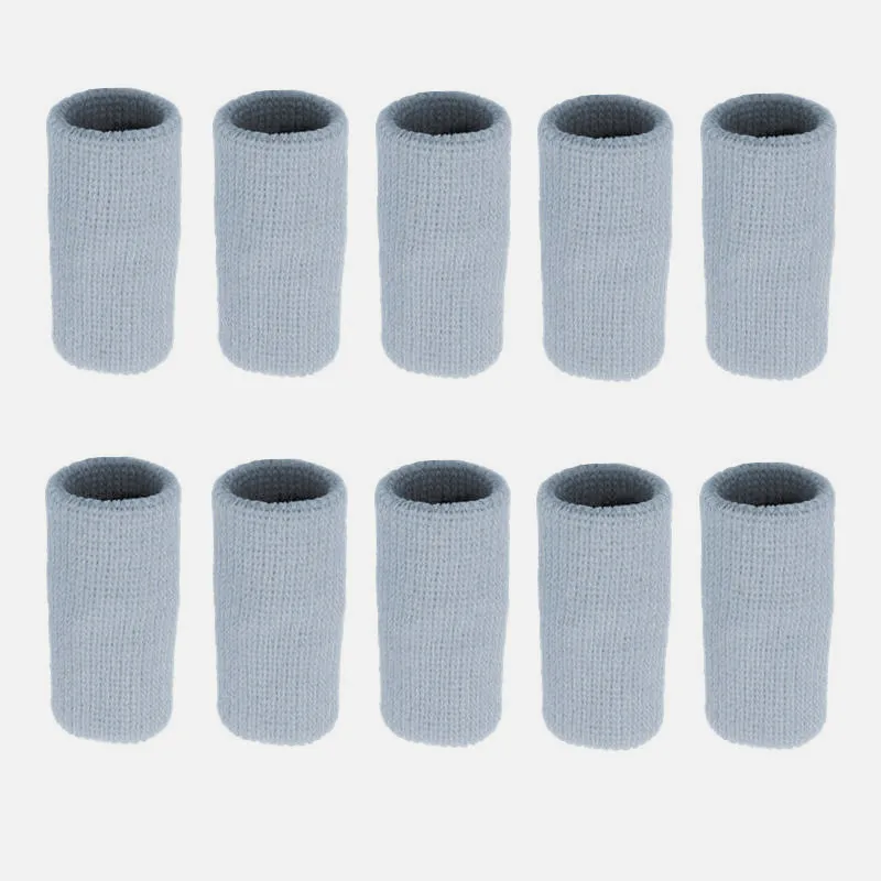 10PCS Elastische Sport Finger Ärmeln Arthritis Unterstützung Finger Schutz Outdoor Gym Basketball Volleyball Finger Schutz Corrector