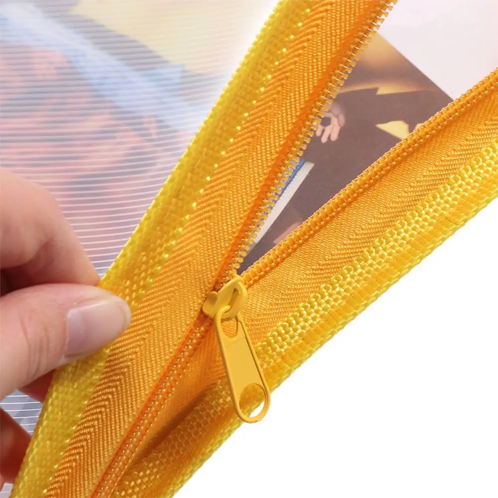 Portable Office Homework Storage Bags Textbook Stationery File Bag Folders Paper Organizer Test Paper Folder Zipper Storage Bag