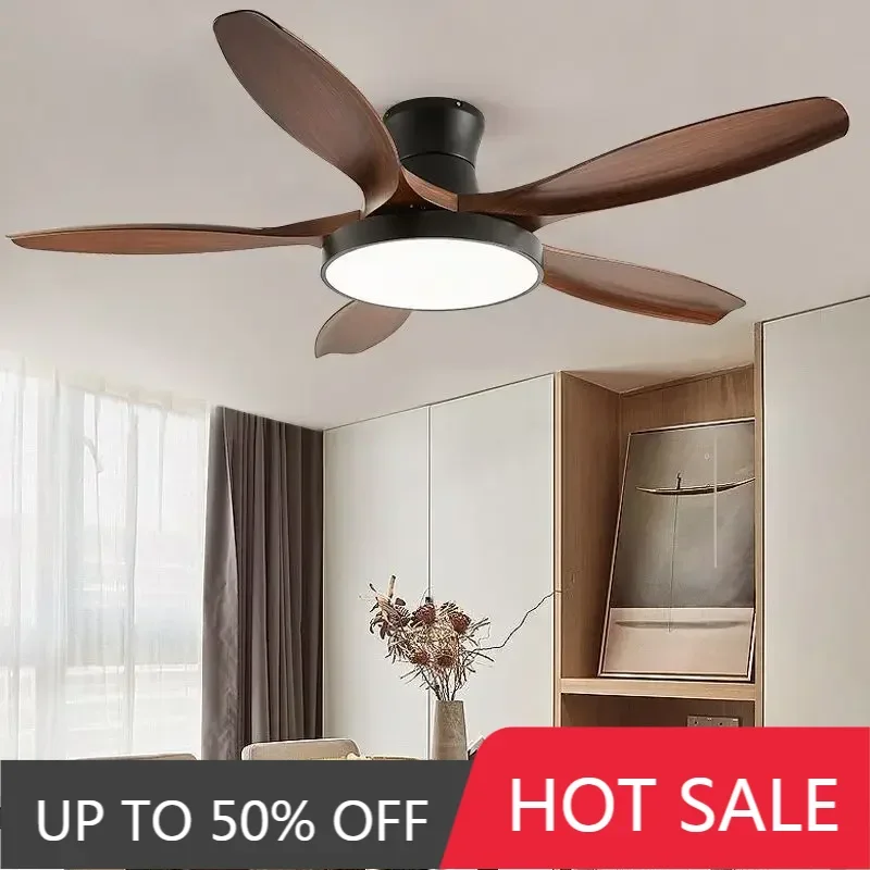 2026 Modern Large Simple Ceiling Fan With Light High Low Floor Loft Modern Nordic Led Fans Lamp Living Room Remote Control DC