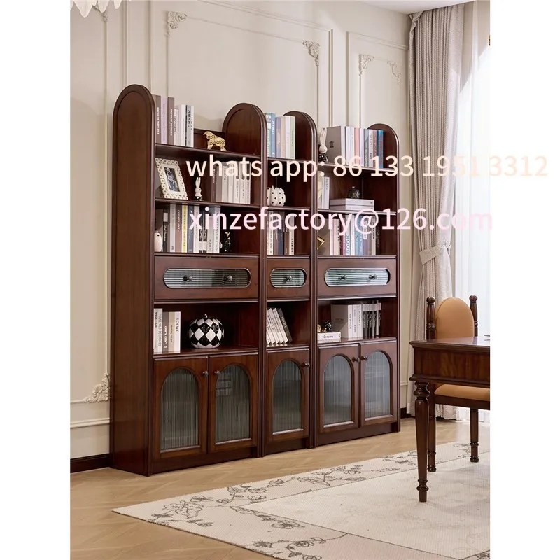 

French simple free combination bookcase storage cabinet