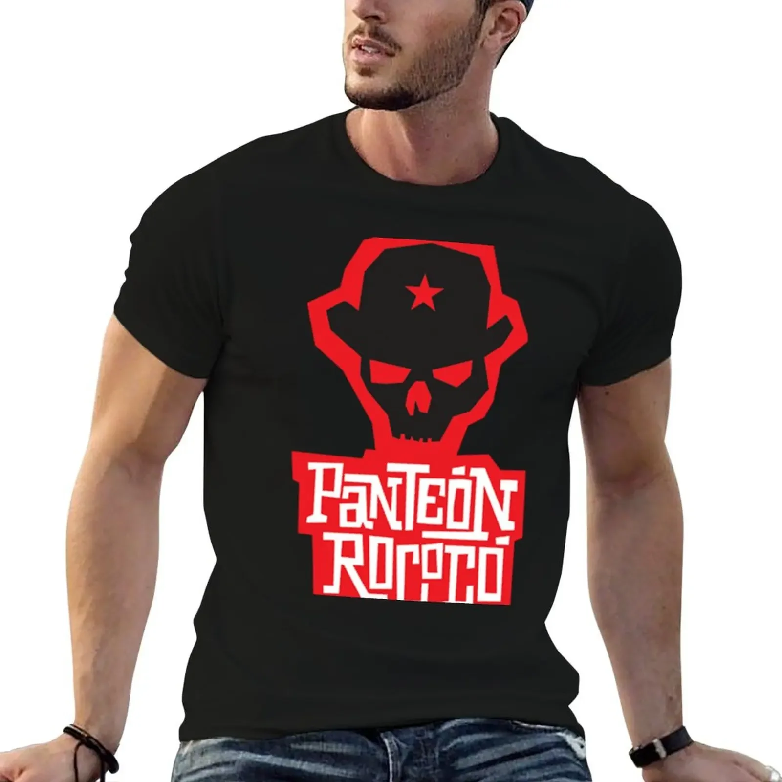 Panteon Rococo Mexican ska band T-Shirt anime Aesthetic clothing t shirt men 100℅ cotton