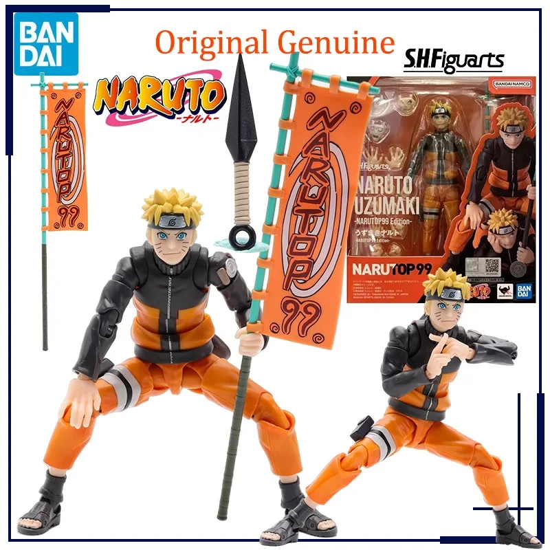 

Original Genuine Bandai Anime Naruto Uzumaki -NARUTOP99 Edition- SHF Model Toys Action Figure Gifts Collectible Ornaments Kids