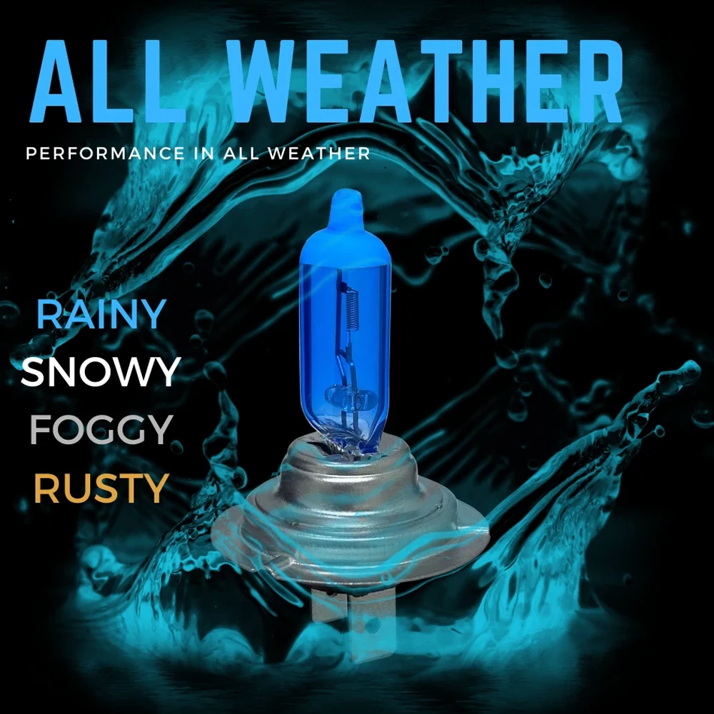 1 Piece H7 Car Halogen Bulb 12V 100W High-power Stone Car Bulb Low Beam For Cars Trucks Vans SUVs Trailers (White Light) - Image 3