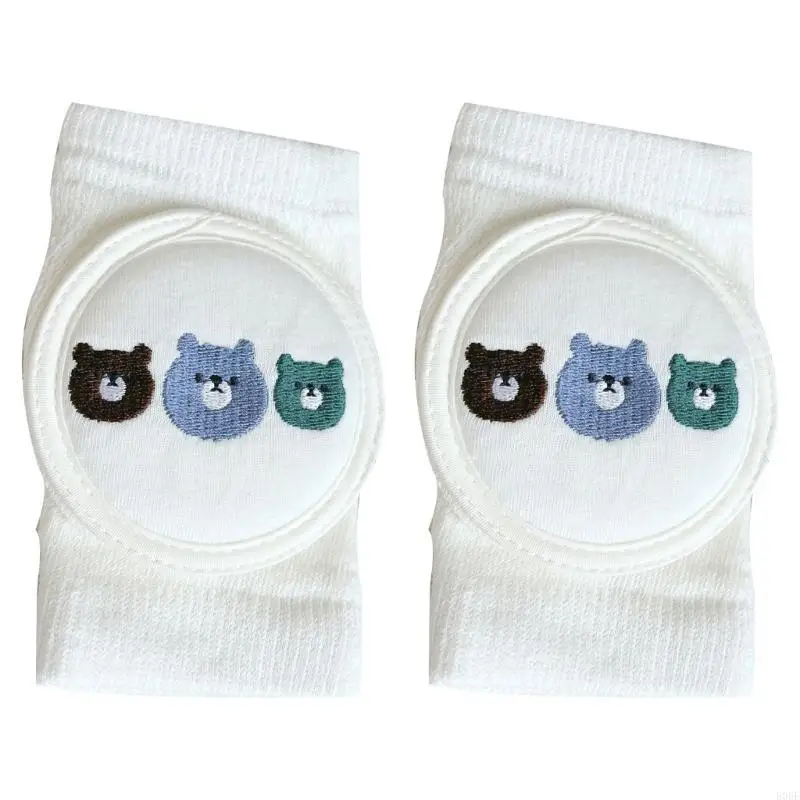 E06F Balita merangkak bantalan lutut pelindung lutut elastis sulaman Keepads for Babies Boys Girl Hurt-Proof Walking Kneepads