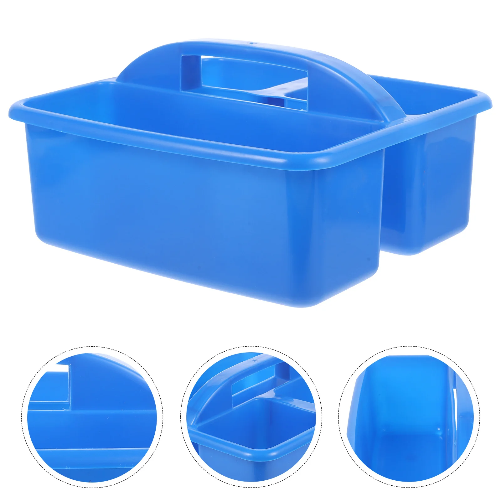 

Large Capacity Handheld Storage Basket Core Organizer Portable Plastic Art Supply Holder Stationery Painting Tool Organizer