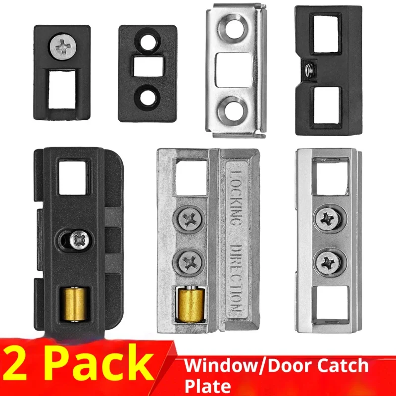Broken Bridge Aluminum Door And Window Latch Seat Aluminum Alloy Swing Door Concealed Latch Plastic Block Latch Fixing Seat