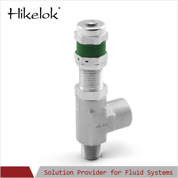 Hikelok 10 to 225 psi set pressure 316 stainless steel 1/4'' 1/2'' OD NPT BSP low pressure safety relief valve