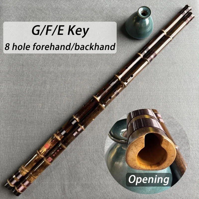

Вертикальная флейта с 8 отверстиями, фиолетовая, из бамбука, ручной работы, профессиональная, для выступлений, для взрослых и начинающих, китайская вертикальная бамбуковая флейта