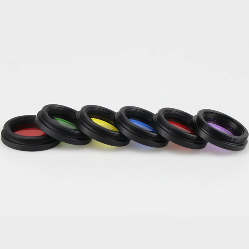 Agnicy Black Dog Series M28.6 Planetary Filter Moon Nebula Filter with Plastic Box 6 Colors Set Optical Acrylic Lens