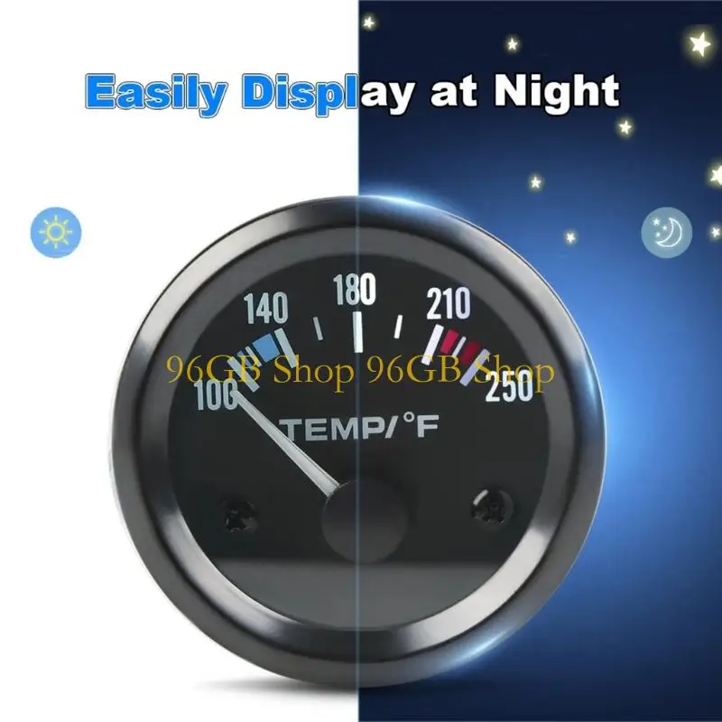 

96 ГБ автомобильная светодиодная подсветка датчика температуры двигателя 52 мм циферблаты 12 В конструкция системы 100-250 ℃
