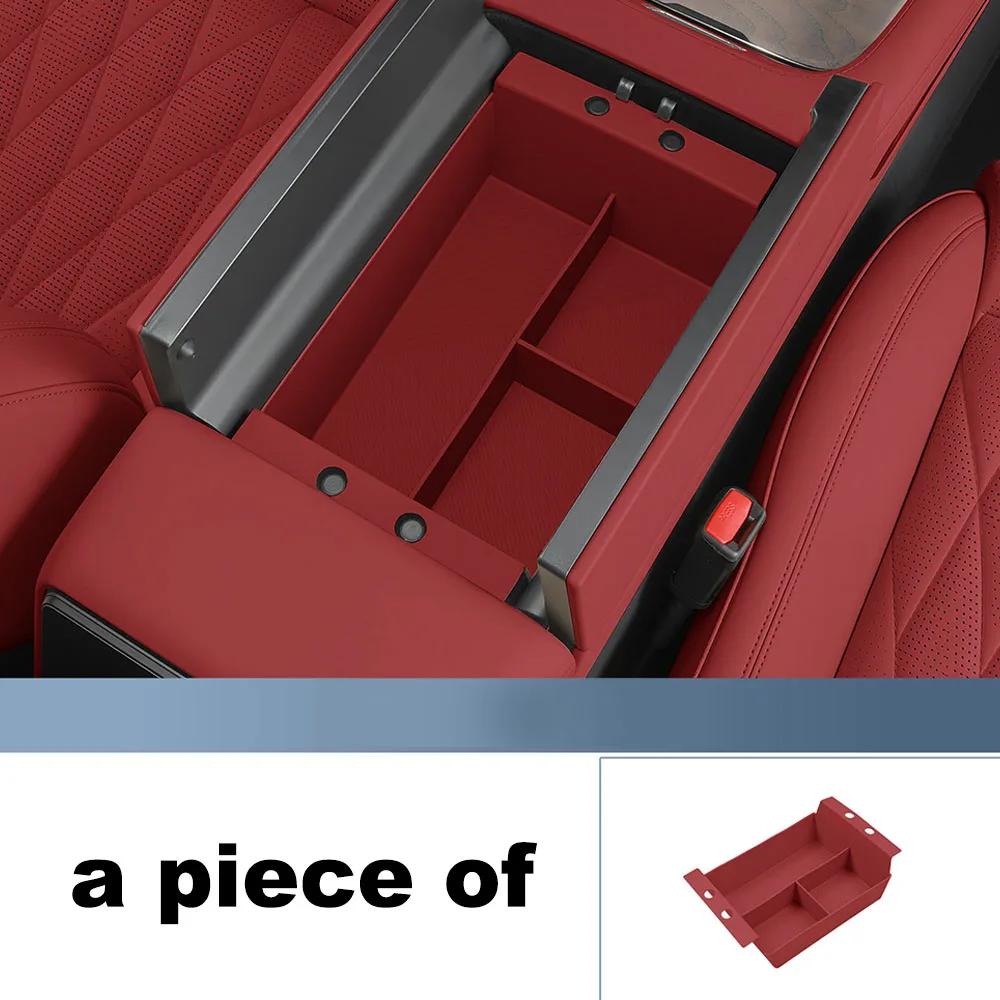 Center Armrest Box Console Storage Box Double Door Bottom Anti Dirty Tray For Zeekr 8X 2026-2027 Interior Protective Equipment
