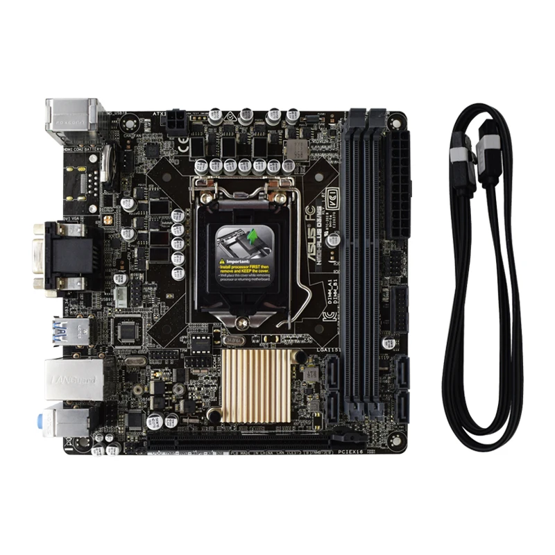 Imagem -04 - Placa-mãe Intel Socket 1151 Asus H110i-plus d3 ms Suporta Core i7 6700 6700k Mini Itx Form Factor 2x Dimms Max. 32gb Ddr4