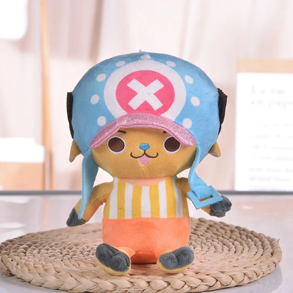HoT 25cm One Piece Anime-Figur Zoro Luffy Chopper Plüschtiere Niedliche Cartoon-Plüschpuppen Anhänger Kinder Weihnachtsgeschenke – Detail 15