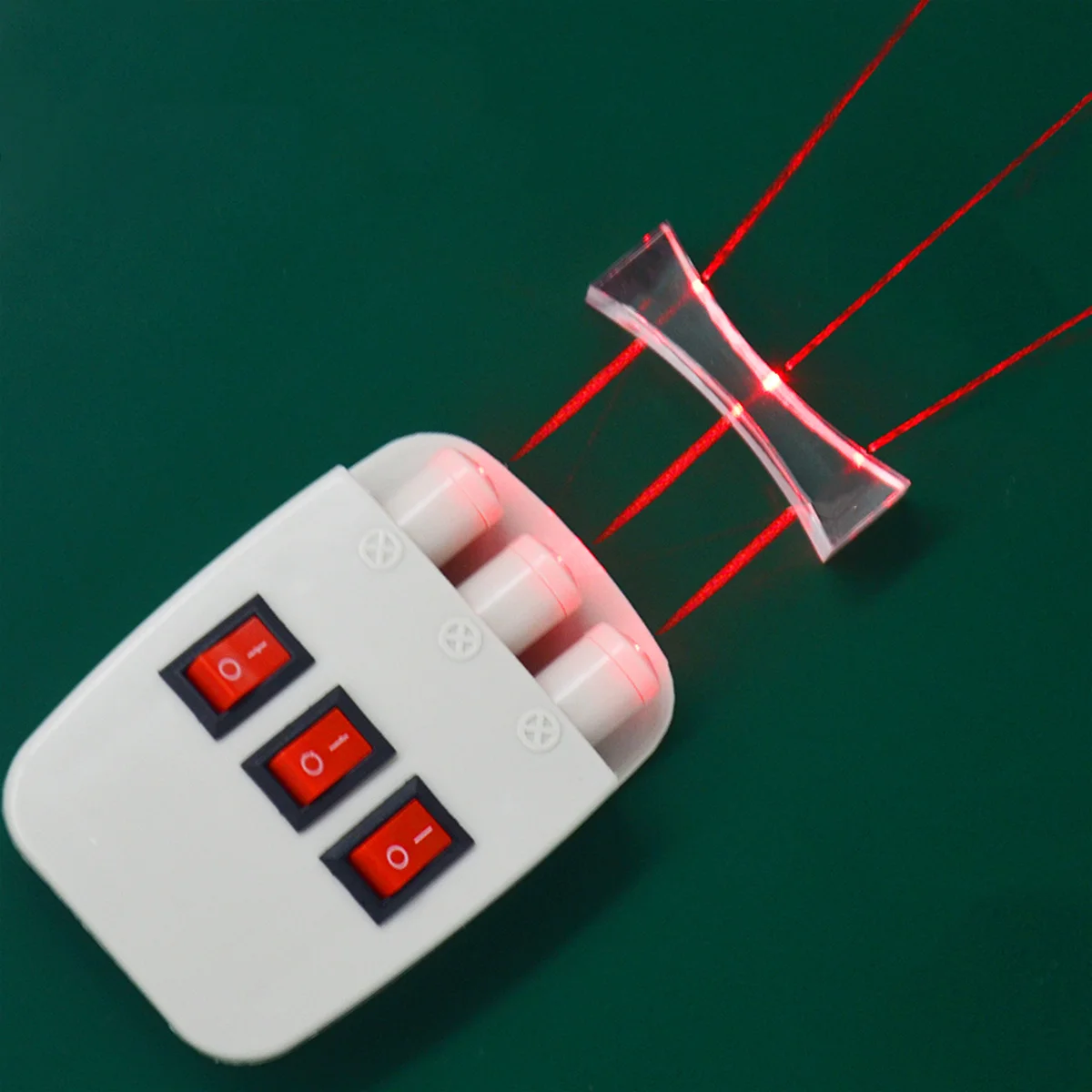 

2Pcs Optical Glass Lens Set Clear Double Concave Lens for Science Classroom Experiment Reliable Physics Teaching Equipment Lab