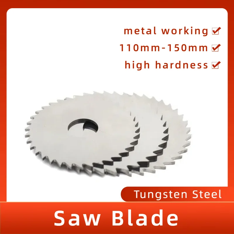 

110 125 150mm 1/3pcs Carbide Circular Saw Blade Milling Cutter Tungsten Steel Metal Cutter Woodworking Tools Accesories