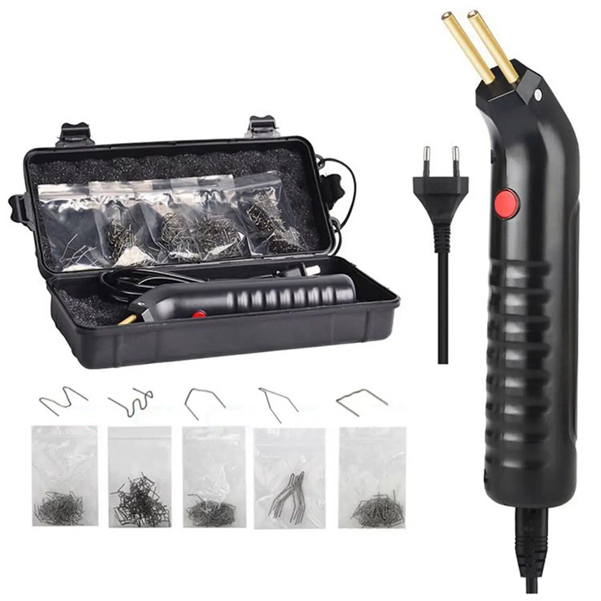 LUCK 100W Portable Plastic Welder Bumper Soldering Iron Staples Bumper Repair Car Tools Hot Stapler Soldering EU Plug