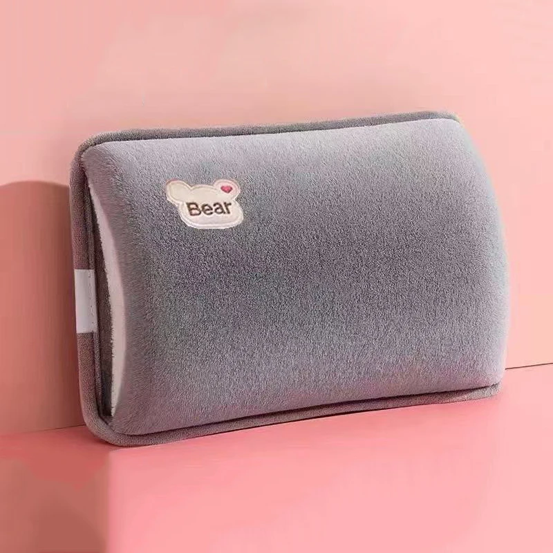 Rechargeable Hot Water Bottle Cartoon Electric Hand Warmer With Charging Plug Reusable Hot Compress Bag Heating Pad Hand