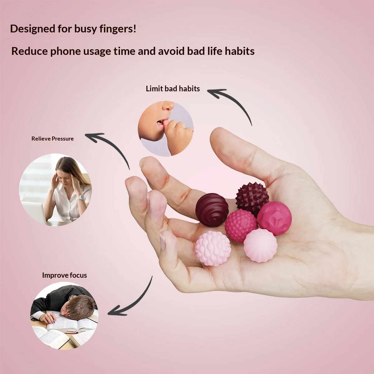 Upgraded Second Generation Silicone Magnetic Balls Fidget Toy Worry Autism Calming Kid Adults Stress Relief Sensory Creative Fun