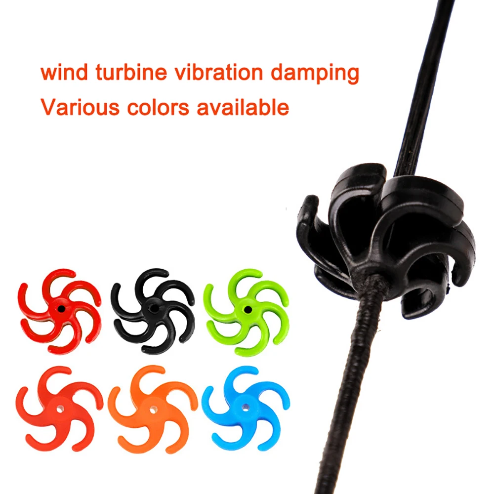 4pcs Outdoor Shooting Hunting  Silent Shock Absorber Composite Bowstring Damper Rubber Composite Bowstring Stabiliz