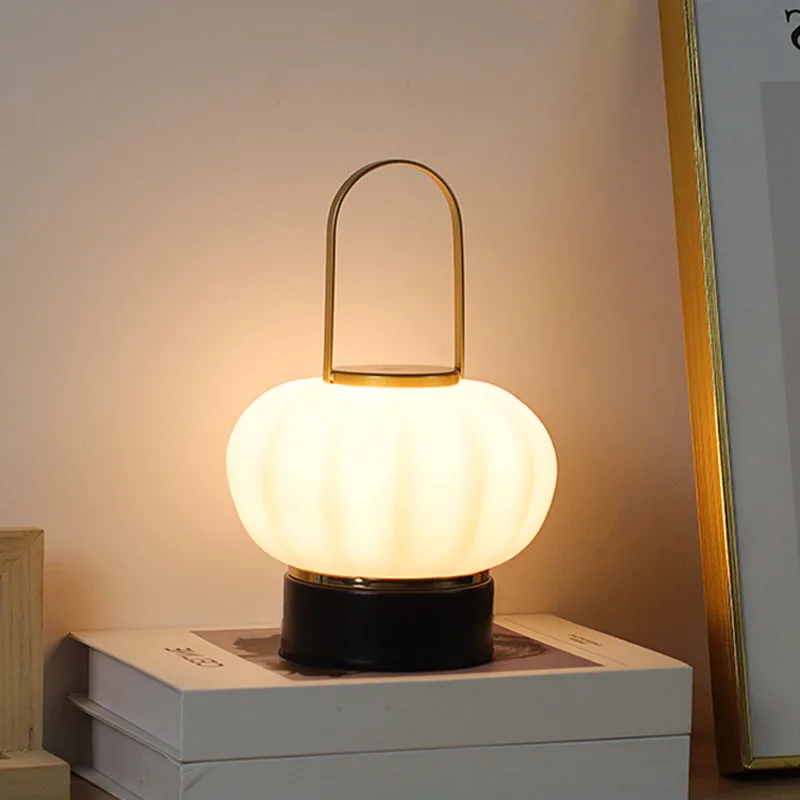 

Nordic Modern LED Rechargeable Desk Lamp Portable lanterns Decorative Atmosphere night lights