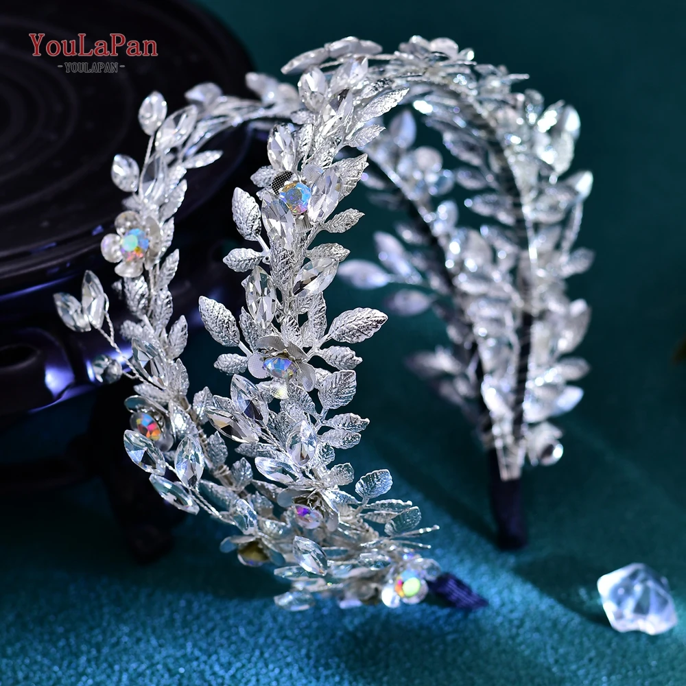 YouLaPan Bride Alloy Flower Headwear Woman Elegant Party And Wedding Headband Wedding Bridesmaid Headdress Accessories HP664