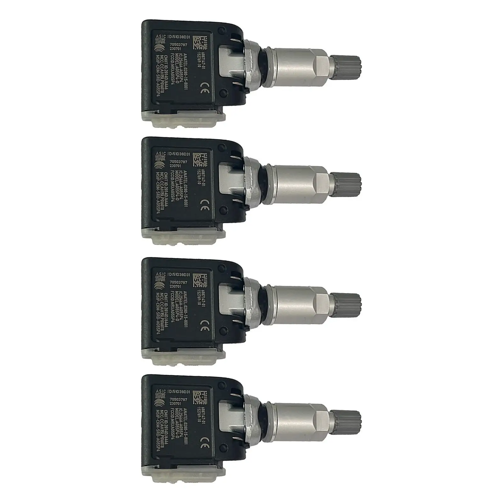 4x Tyre Pressure Sensors 36106872774 36106887140 Wear Resistant Practical Sturdy