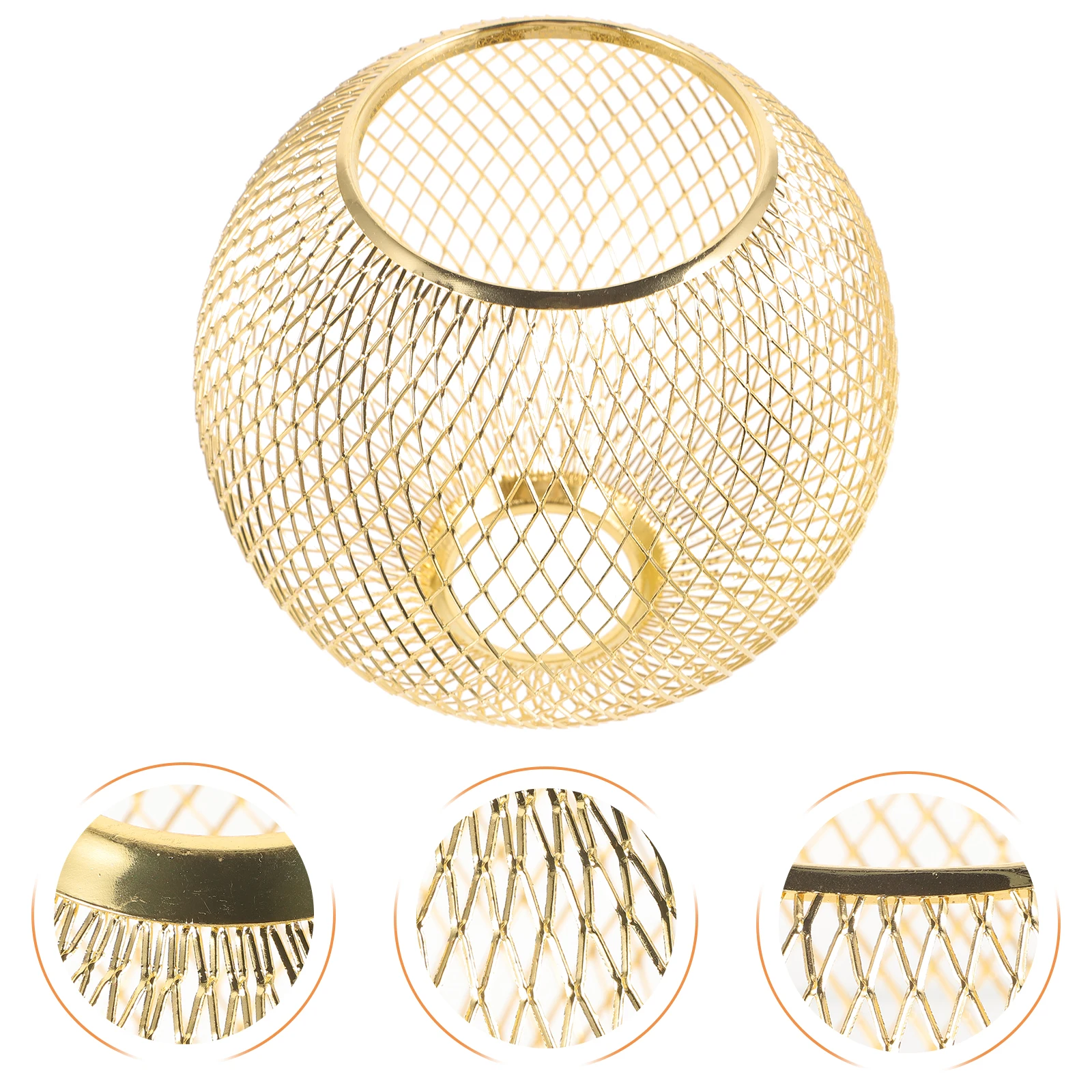 

Exquisite Metal Lampshade Iron Wire Hanging Light Shade Vintage Restaurant Decor Iron Lampshade Hollow Out Light Shade