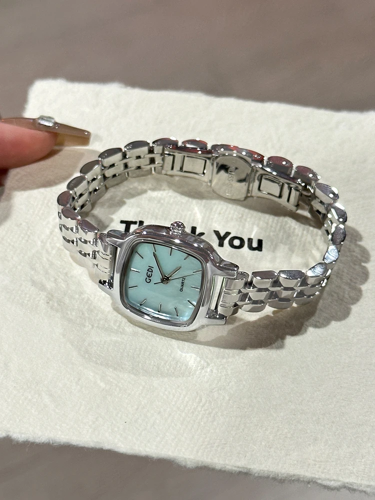 Original luxurywomen's steel belt simple temperament highend2025newwomen's highend watch gift for girlfriend women's accessories
