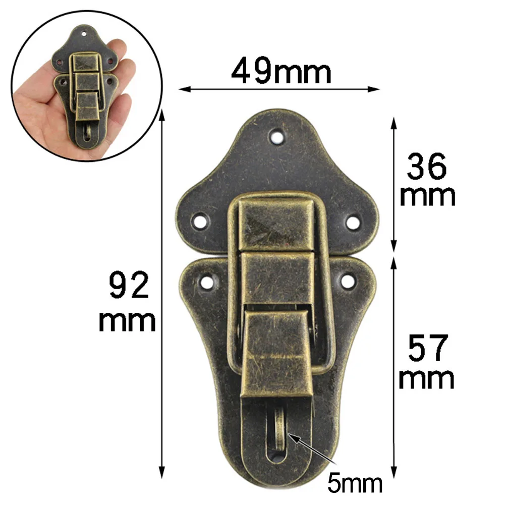 Home Garden for toggle Latch Cabinet Catches Suitcase Hasp for toggle Latch With 4 Screws Wooden Box Case For Lock Box