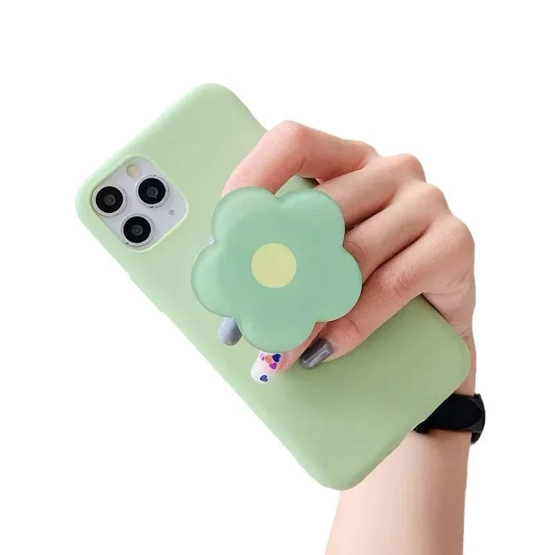 Ins Lem Tetes Bunga Elegan Bantalan Udara Dudukan Ponsel dengan Braket Malas Terukur untuk Dudukan Ponsel iPhone Samsung Xiaomi