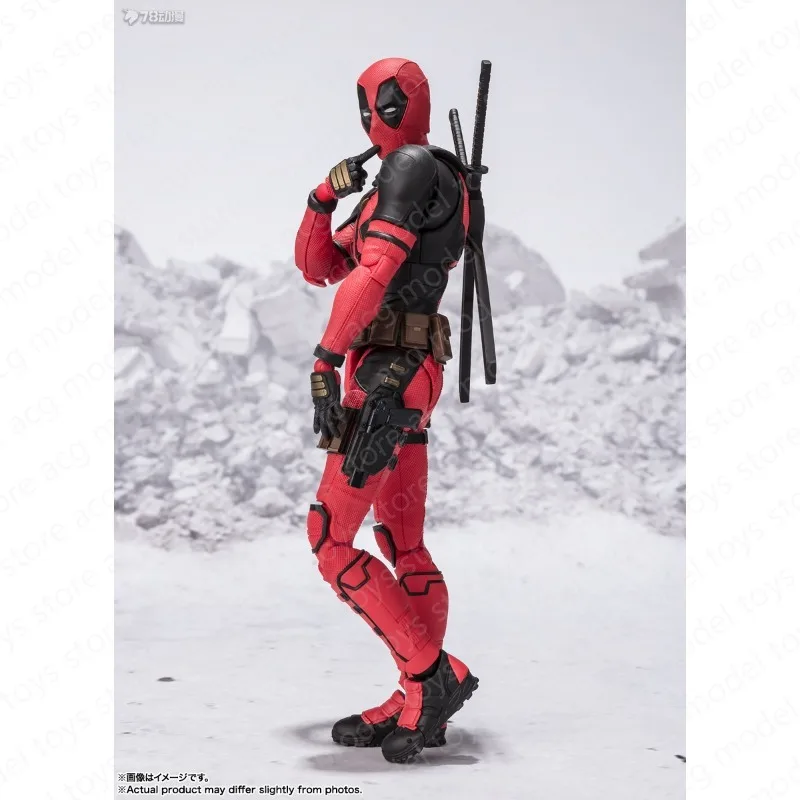 Original Bandai S.H.Figuarts SHF American Series Deadpool Wolverine  Action Figure Figure Model Gift Collectible Toys image 6