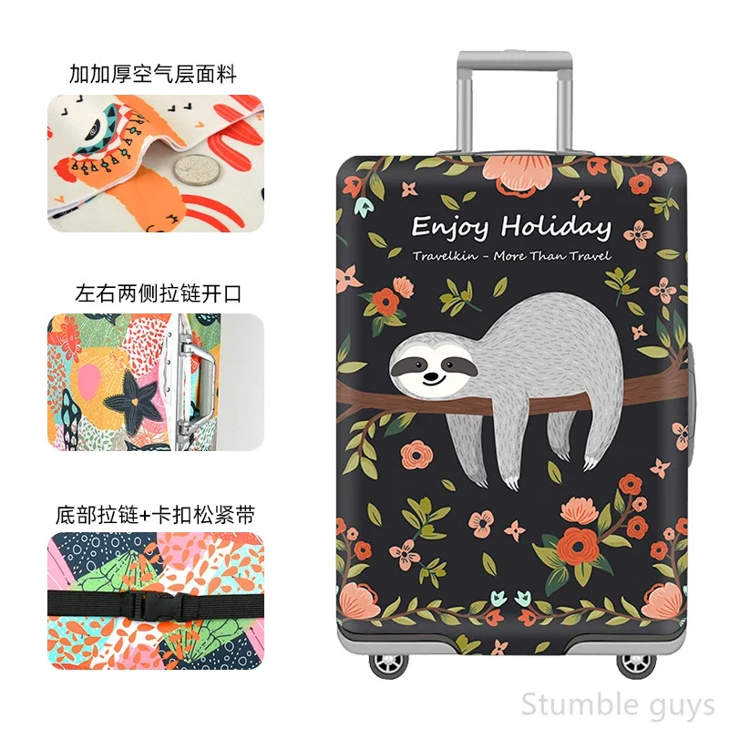 

Высокоэластичный моющийся чехол для багажа, защитный пылезащитный чехол для чемодана, надежный аксессуар для путешествий, для авиаперелетов