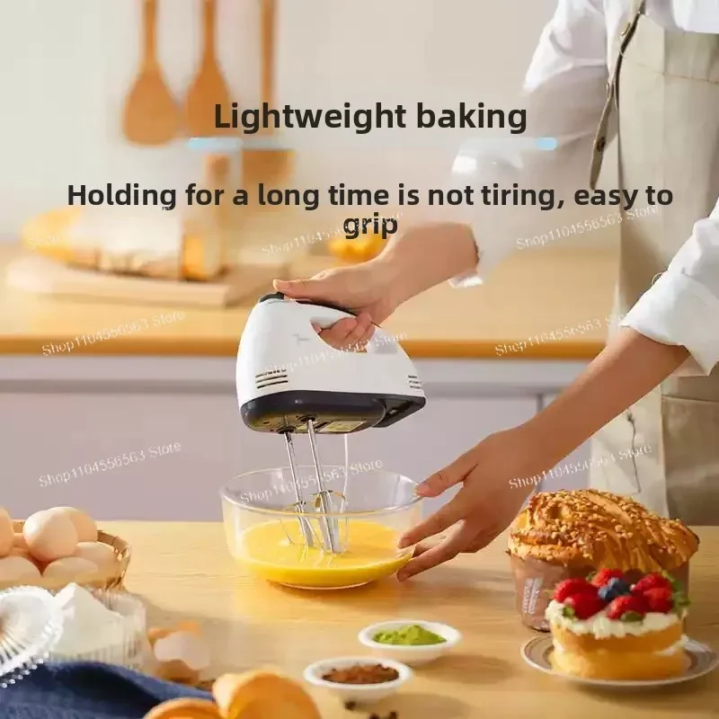 High Quality Stainless Steel Hand Mixer Portable Electric Food Mixer for Home Baking Cooking