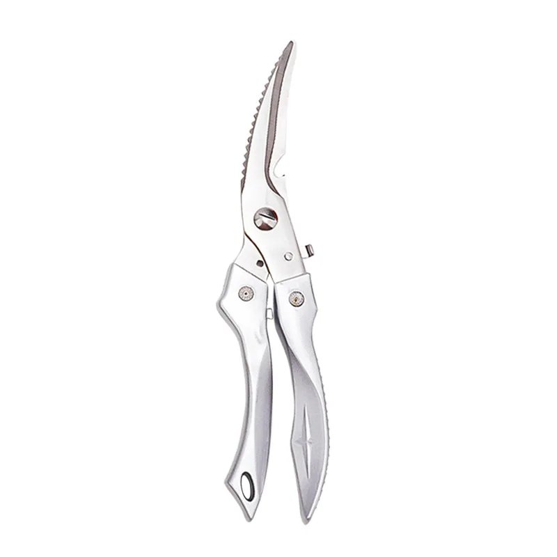 

Stainless Steel Kitchen Chicken Bone Scissors Multi-functional Bone Scissors Special Strong Scraping Fish Scale Plastic Handle