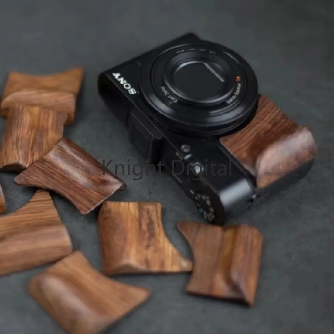 For Sony RX100 II III VI RX100VII RX100M3 RX100M4 RX100M5 RX100M6 RX100M7 camera Replacement With Tape Wooden Shake Handle Part