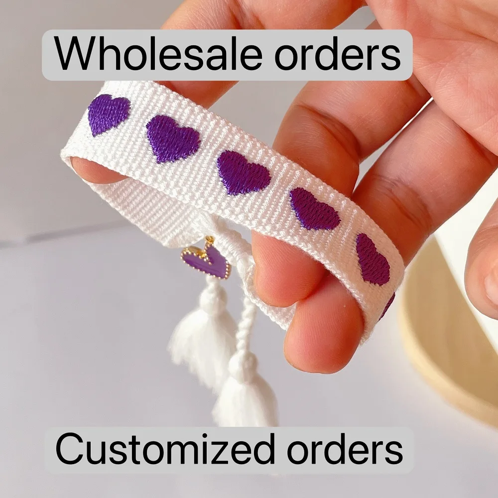 

Wholesale Personalized Woven Bracelets for the Concert, birthday party, wedding