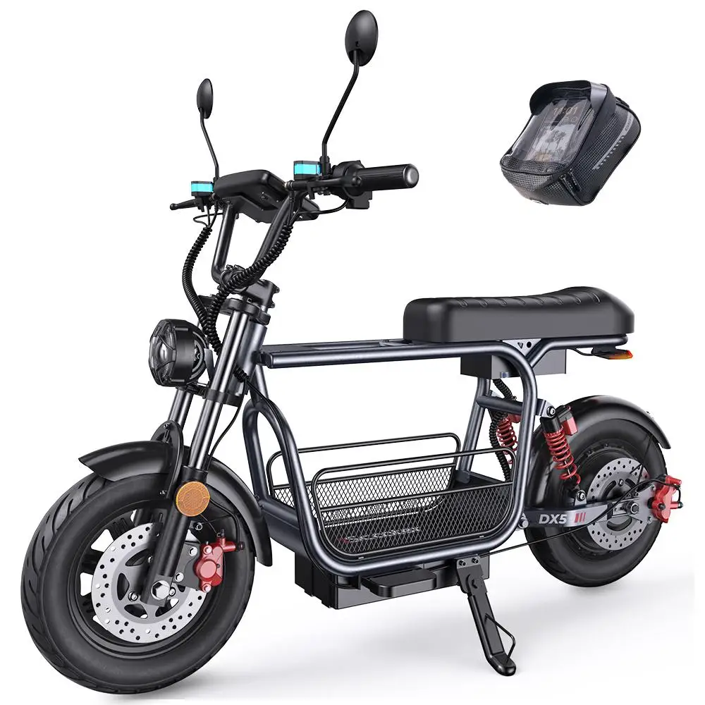 DX5 elektrische scooter, 1500W motor, 15,6Ah batterij, actieradius van 60-70 km, maximale snelheid van 50-55 km/u, NFC-functie.