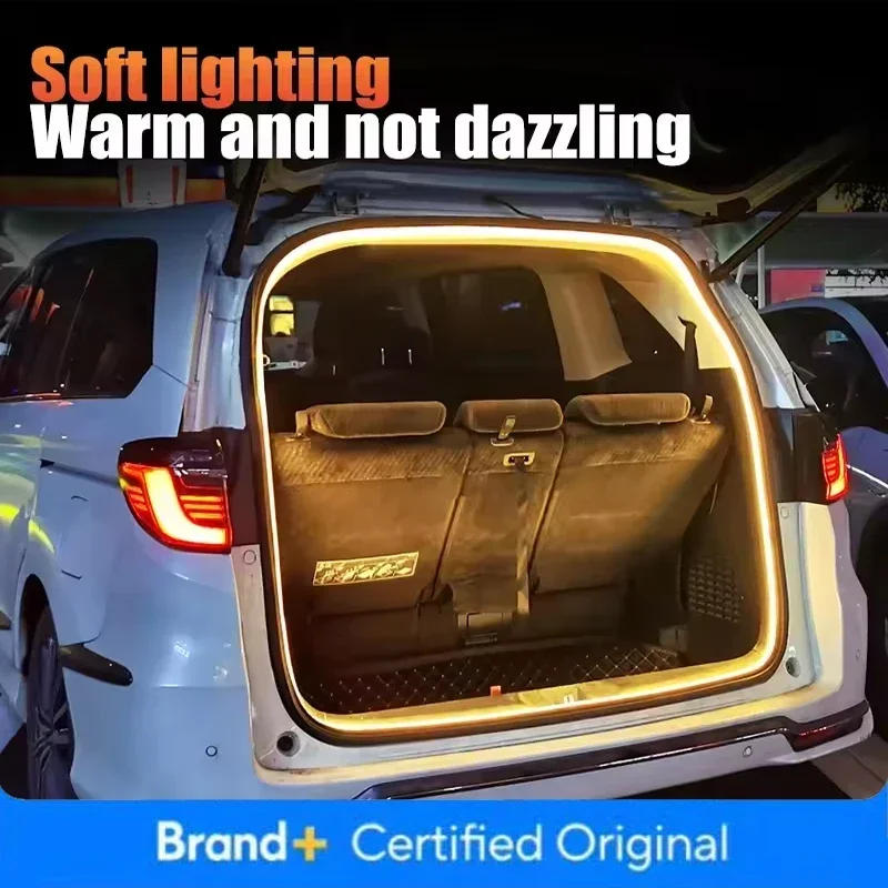 

Светодиодная лента 12В для багажника автомобиля с динамическим эффектом, высокой яркостью, автоматическим датчиком движения, для установки на заднюю дверь, с инструментами для монтажа