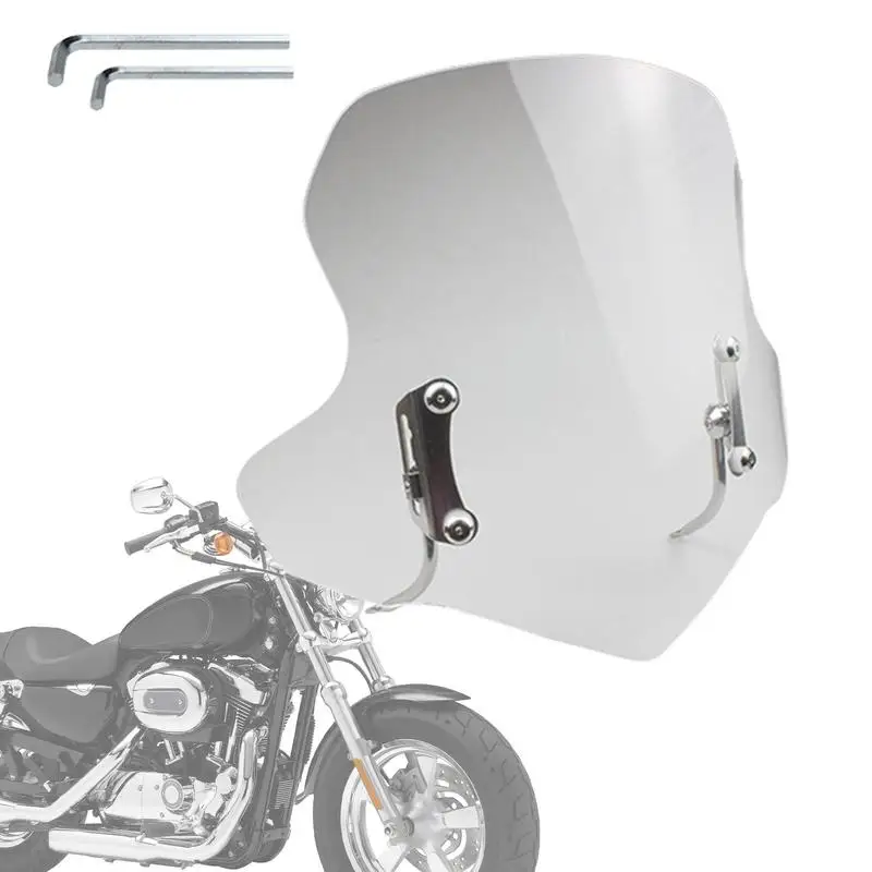 Stylish Motorcycle Wind Screen Acrylic Thickened Motorbike Windshield Scooter Wind Deflectors Motorcycle Modification Supplies