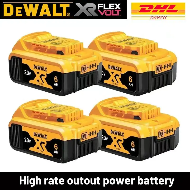 100% Dewalt Original Battery 20V/60V 6.0Ah MAX 9000mAh FlexVolt DCB609 DCB202 DCB205 DCB206 DCB209 Power Tool Li-Ion Available